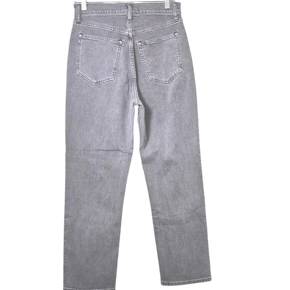 Abercrombie & Fitch Curve Love Jeans Size 28 Ultra High Rise 90's Straight Leg - Picture 3 of 8